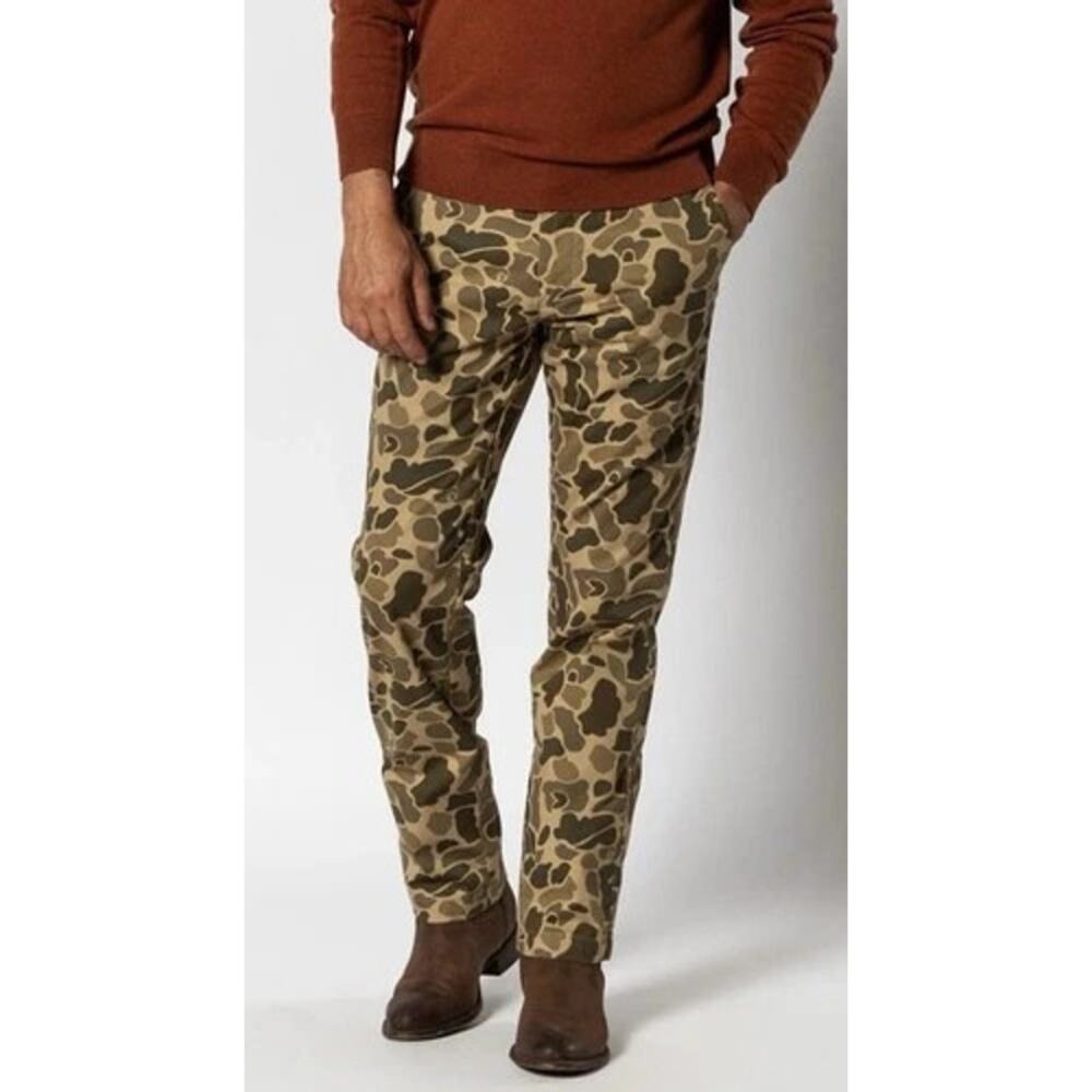 Duck Head Men's Original Khaki Camo Pants Classic Fit Gold School Chino 32x32